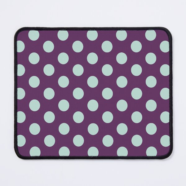 Item preview, Medium MINT GREEN and AUBERGINE PURPLE POLKA DOTS  designed and sold by RachelMacht.