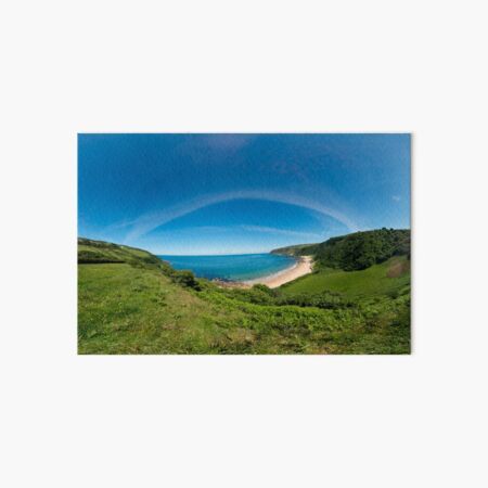 Kinnagoe Bay Panorama Art Board Print