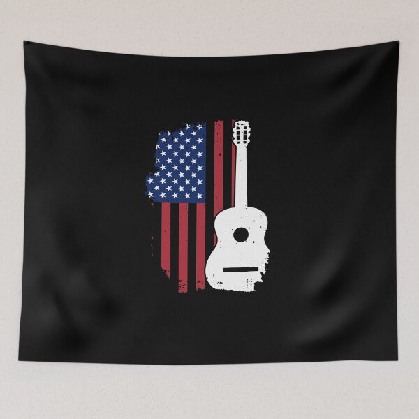 Item preview, USA flag guitar designed and sold by pirminio.