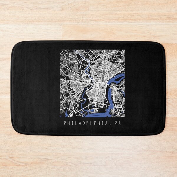 Item preview, Philadelphia Pennsylvania PA city map black and white designed and sold by gifts-ideas.