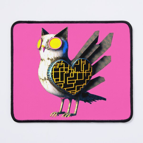Item preview, Art Deco Steampunk Cat Bird Hybrid | Digicat | Heart Cat Love Cat | high resolution designed and sold by Synthetic-Intel.