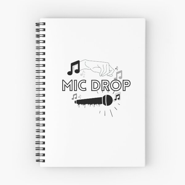 Item preview, "MIC drop" white version designed and sold by TaeMoonic.