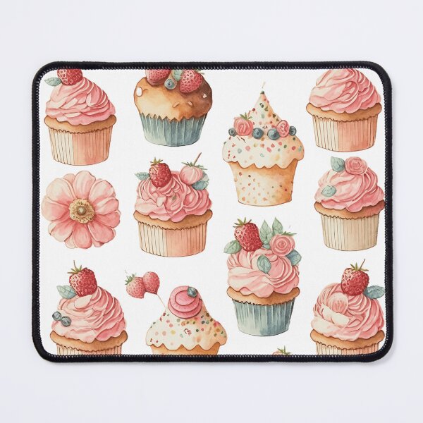 Item preview, Delicious Cupcakes Watercolor designed and sold by Alice Monber’s Illustration.