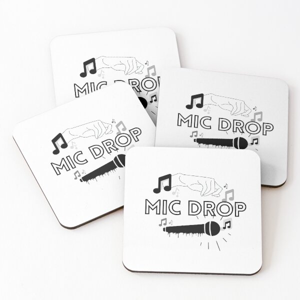 Item preview, "MIC drop" white version designed and sold by TaeMoonic.