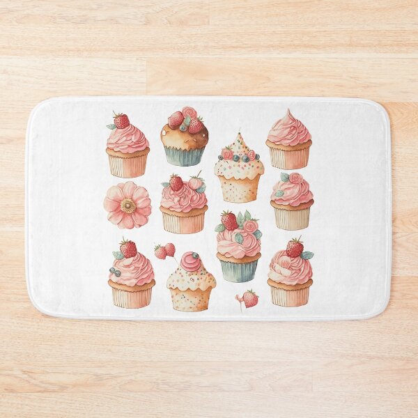 Item preview, Delicious Cupcakes Watercolor designed and sold by Alice Monber’s Illustration.