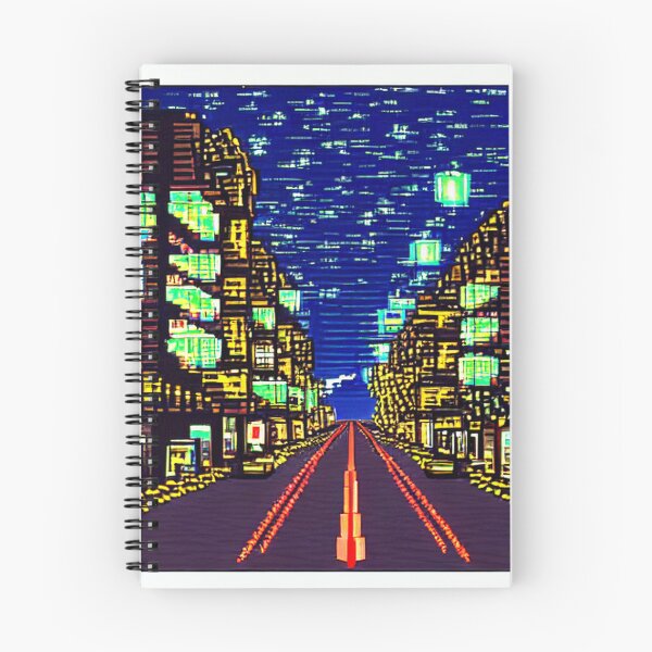 Item preview, 8-bit style cityscape designed and sold by PixelDripped.