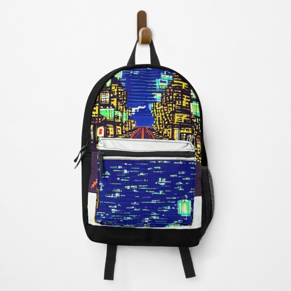 Item preview, 8-bit style cityscape designed and sold by PixelDripped.