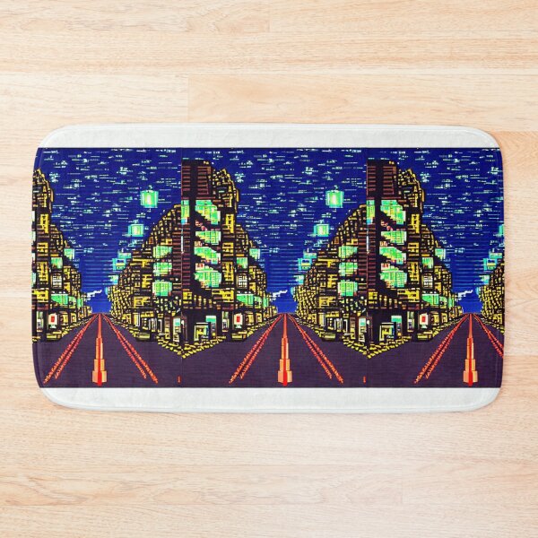 Item preview, 8-bit style cityscape designed and sold by PixelDripped.