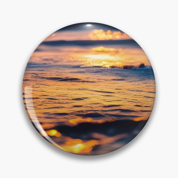 Item preview, Sunset at sea generated by artificial intelligence designed and sold by megadrina.