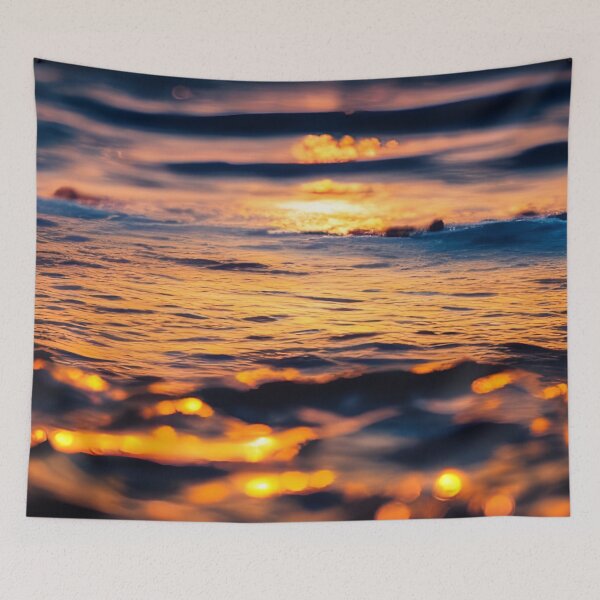 Item preview, Sunset at sea generated by artificial intelligence designed and sold by megadrina.