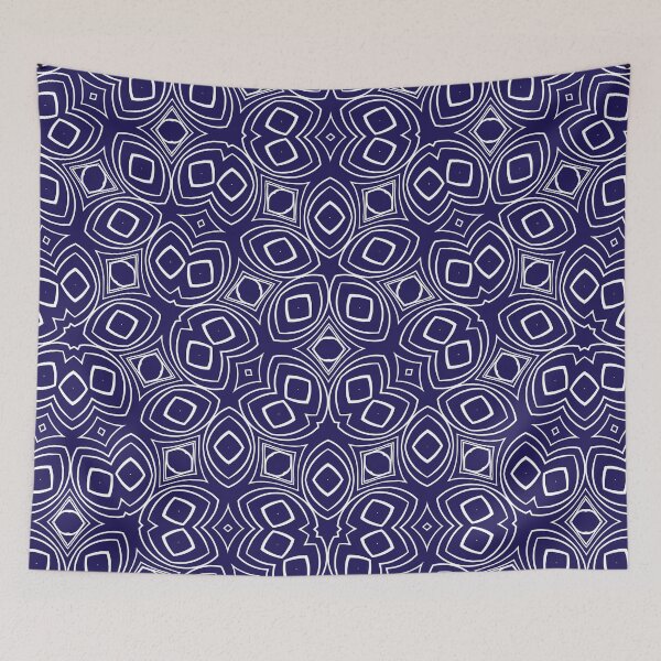 Item preview, Apple, Geometric / Abstract, Vector Shapes Overlayed In Blue, And White. designed and sold by I-Desire.