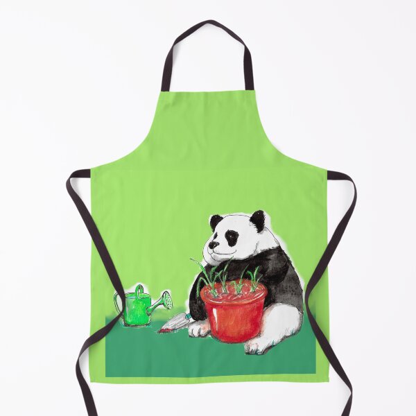 Item preview, Giant Panda Gardening painting designed and sold by Art by Kirsten Sneath.