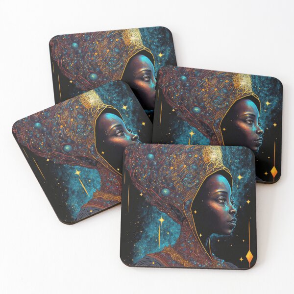 Item preview, Afrofuturistic Queen of Light Nr. 22 designed and sold by thesupremewiz.