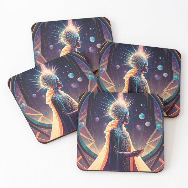 Item preview, Afrofuturistic Queen of Light Nr. 23 designed and sold by thesupremewiz.