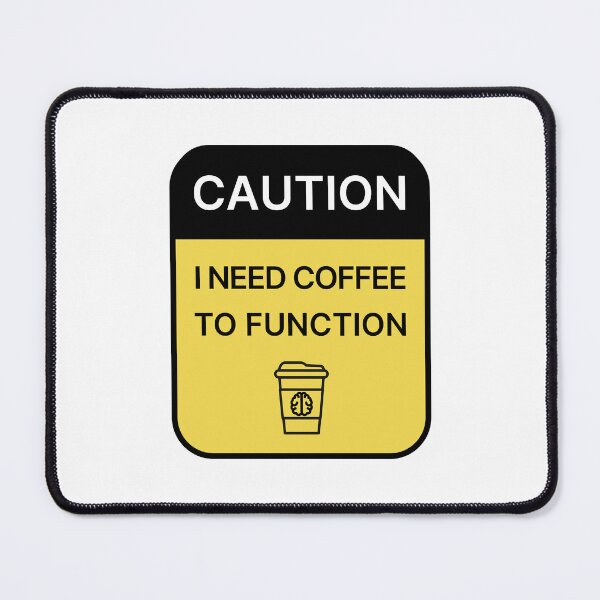 Item preview, I need coffee caution sign - coffee addict sticker designed and sold by dreamwish.
