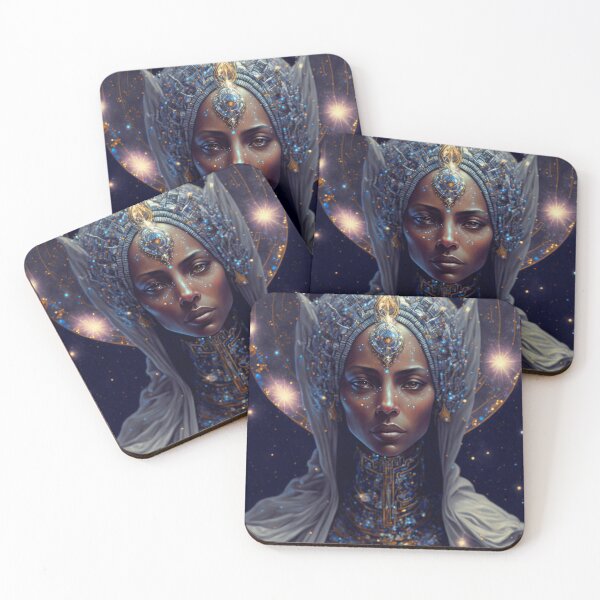 Item preview, Afrofuturistic Queen of Light Nr. 24 designed and sold by thesupremewiz.