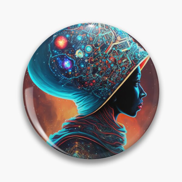 Item preview, Afrofuturistic Queen of Light Nr. 25 designed and sold by thesupremewiz.