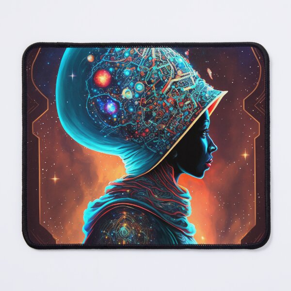 Item preview, Afrofuturistic Queen of Light Nr. 25 designed and sold by thesupremewiz.