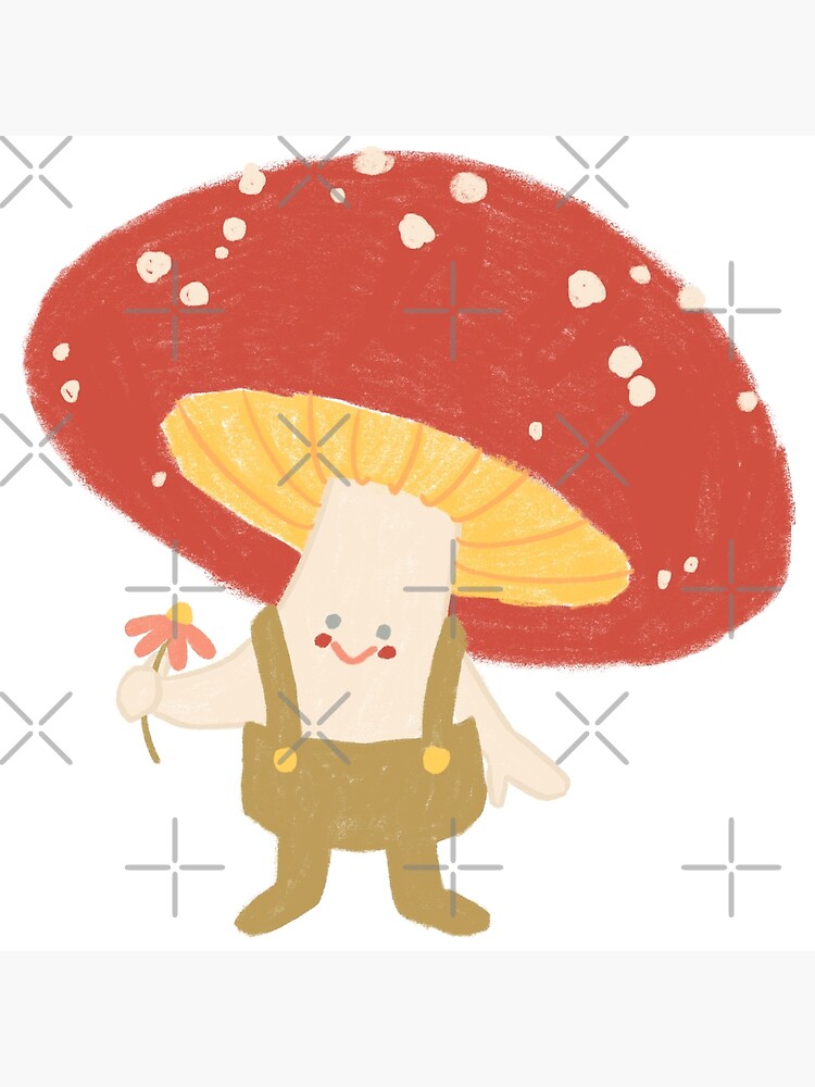 Camiseta Sin Mangas Con Estampado De Hongos - Diseño "Heart Mushroom", Para Amantes De La Micología