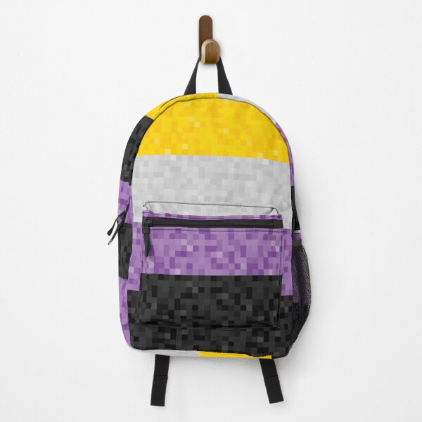Item preview, Non-Binary Pride Pixel Flag Repeating Background designed and sold by LiveLoudGraphic.