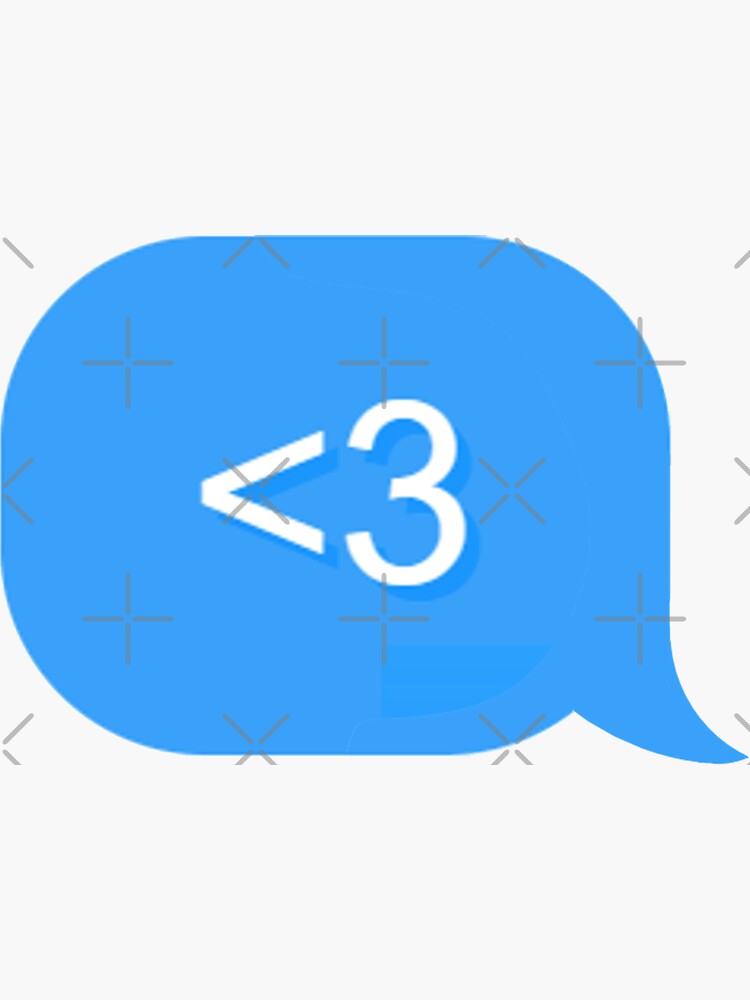 3 in text message