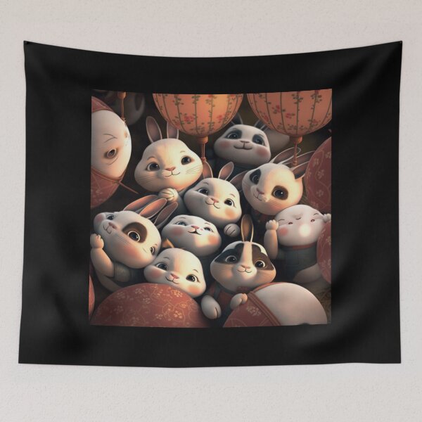 Item preview, Happy rabbit designs to celebrate the Chinese New Year on t-shirts designed and sold by BeerBot.