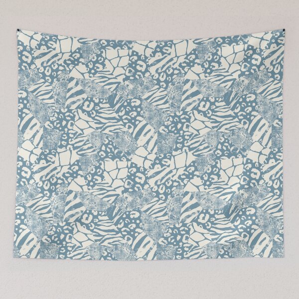 Item preview, Trendy imitation sewn pieces of fabric in patchwork style. Hand drawn modern collage designed and sold by olgersart.