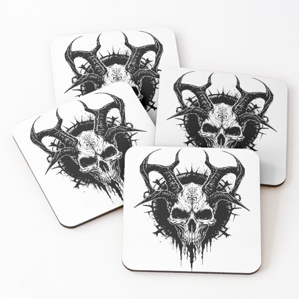 Item preview, Gothic Goatman Skull designed and sold by Qrisio.
