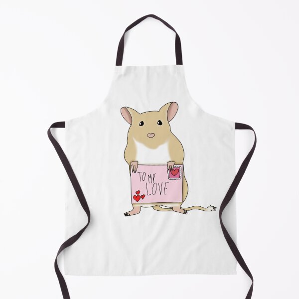 Item preview, Cute golden gerbil holding love letter designed and sold by Becky-Marie.