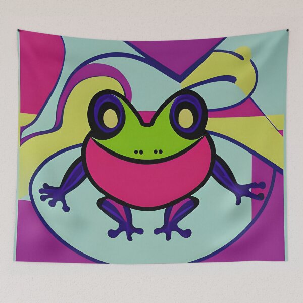 Item preview, Neon Frog designed and sold by FamiliarPufferfish.