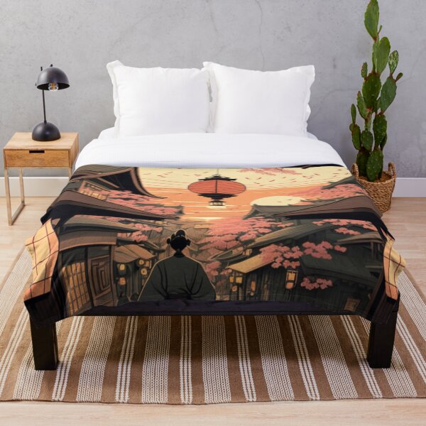 Item preview, Diseño japonés Ukiyoe de la ciudad | estilo asiático designed and sold by iMasterHox.