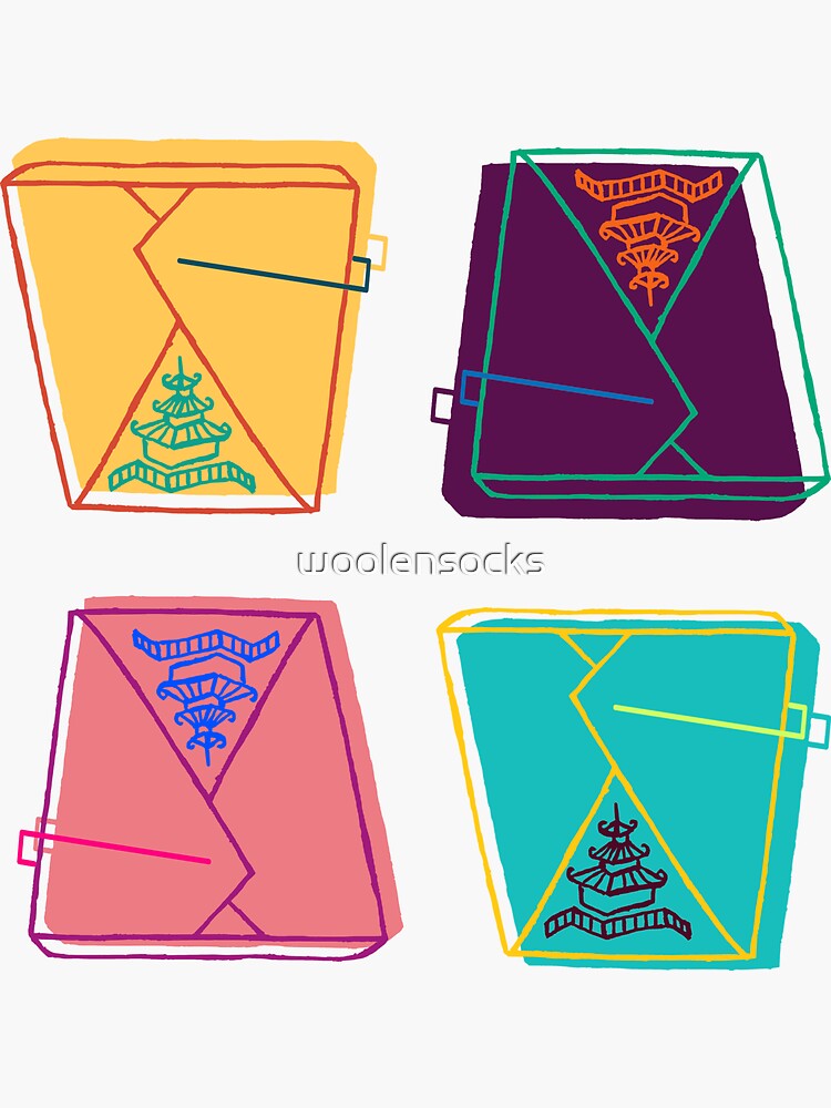 Pop art Chinese takeout by woolensocks
