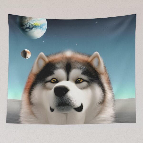 Item preview, A Galactic Alaskan Malamute design. designed and sold by Doggymadness.