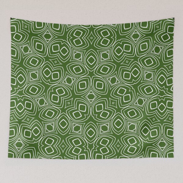 Item preview, Apple, Geometric / Abstract, Vector Shapes Overlayed In Sage, And White. designed and sold by I-Desire.