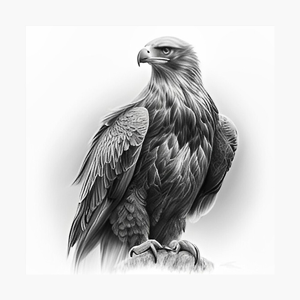 Colorful Illustration Of Eagle Head, Sketch For Your Design. Vector  Illustration Stock Photo, Picture And Royalty Free Image. Image 200691422.