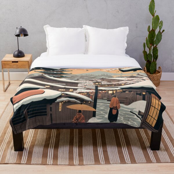 Aperçu de l'œuvre Ville japonaise Ukiyoe Design | Style asiatique créée et vendue par iMasterHox.