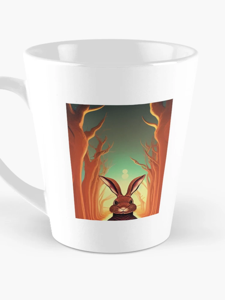 Thumbnail 3 of 4, Coffee Mug, Roaming Rabbit designed and sold by unlikeably mellow.