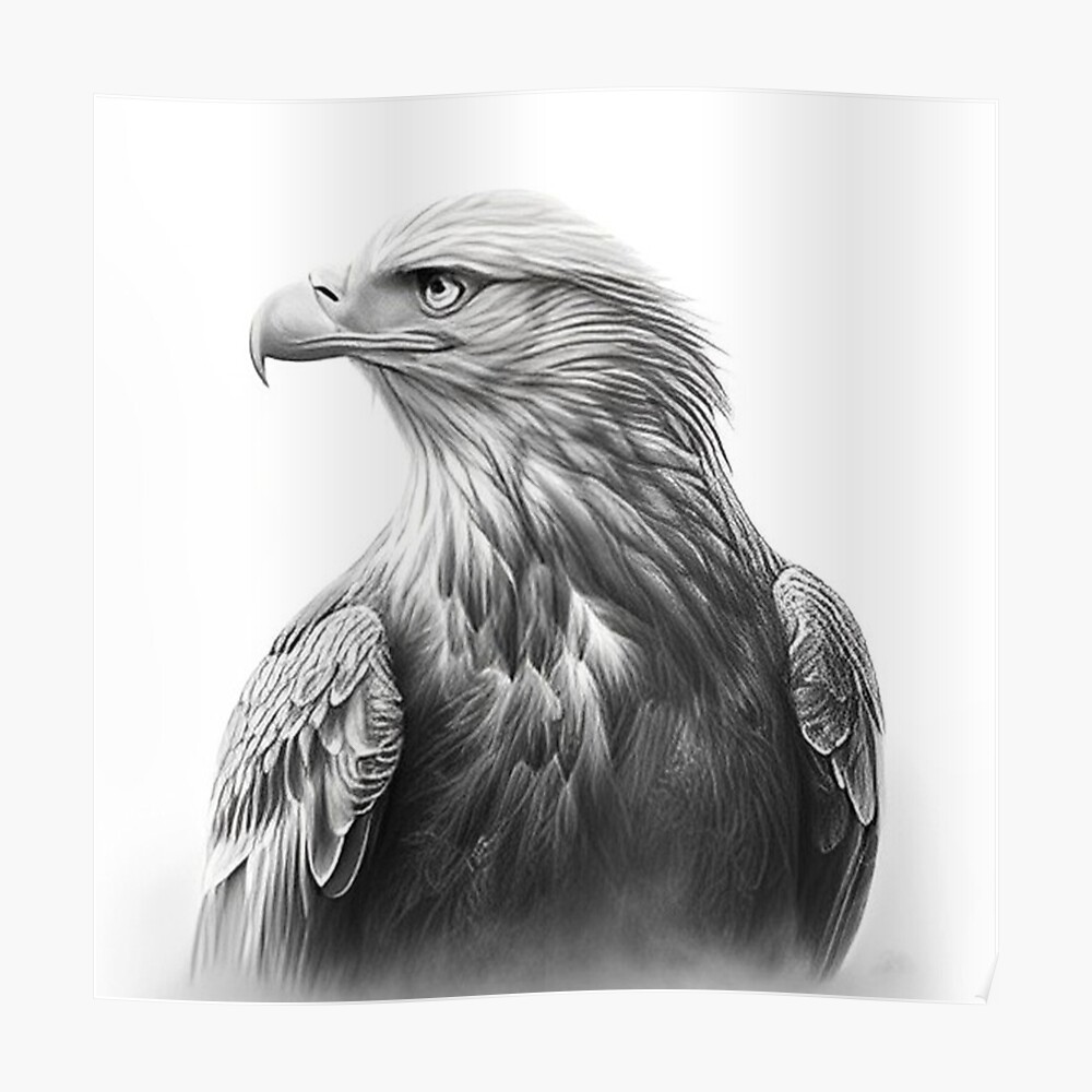 Premium Photo  Pencil sketch artwork cute eagle drawing ai generated