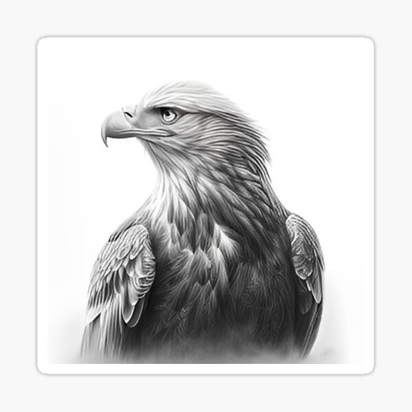 Eagle Head Drawing by Minding My Visions by Adri and Ray - Pixels
