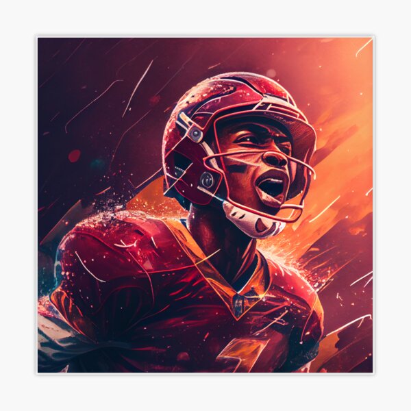 Game Changer: Sprinting to the Endzone Football Player Poster for Sale by  LukeAiWalker