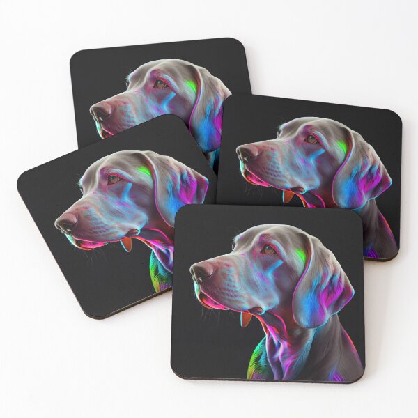 Item preview, Neon Weimaraner Dog designed and sold by PipikaArt.