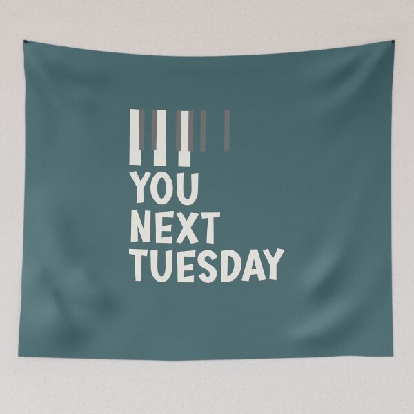 Item preview, C you next Tuesday funny piano shirt designed and sold by TipTopTapo.