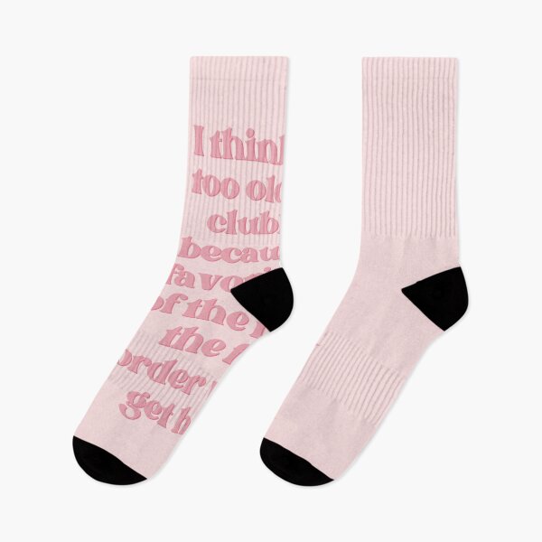 Item preview, Too Old to Go Clubbing Baby Pink Print designed and sold by Femme Pastel Collective.