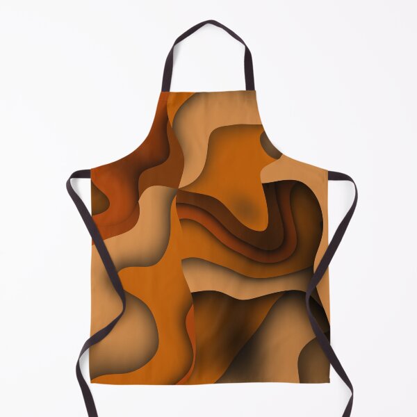 Item preview, Abstract Geometric square. Wave pattern and Curved Freeline for Paper Cut design on yellow - orange designed and sold by Gugurat.