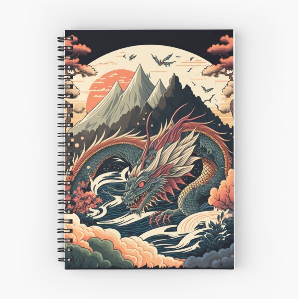 Artikelvorschau, Dragon Japanese Ukiyoe Design | Asiatischer Stil entworfen und verkauft von iMasterHox.