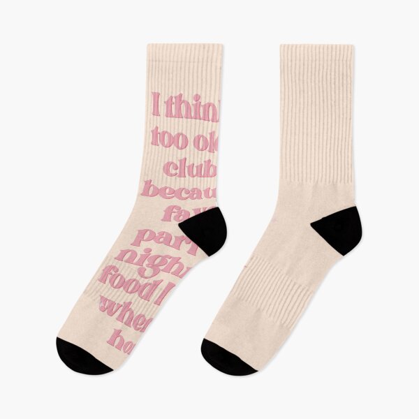 Item preview, Too Old to Go Clubbing Baby Peach Print designed and sold by Femme Pastel Collective.