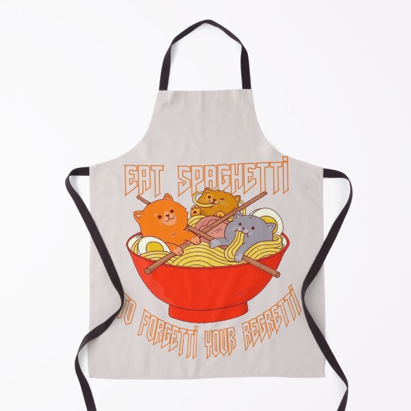 Item preview, FUNNY cat eating spaghetti Funny Eat Spaghetti To Forgetti Your Regretti GIFT COSTUME cat eating spaghetti designed and sold by KiraSpace.