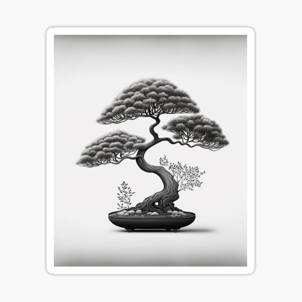 Item preview, Bonsai Tree Canvas Prints: Add a Zen Touch to Your Wall Decor MODEL 1 designed and sold by Thewallart.