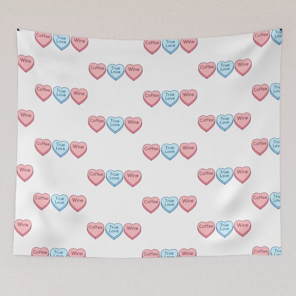 Item preview, Coffee Wine True Love Candy Heart designed and sold by DCappy13.