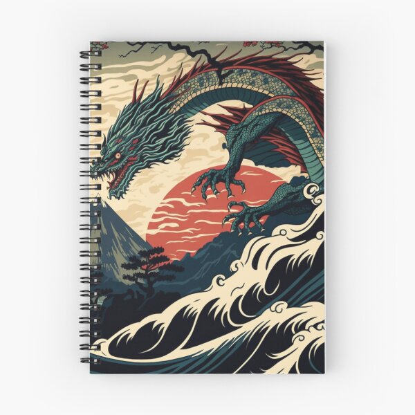Item preview, Dragon Japanese Ukiyoe Design | Asian style designed and sold by iMasterHox.